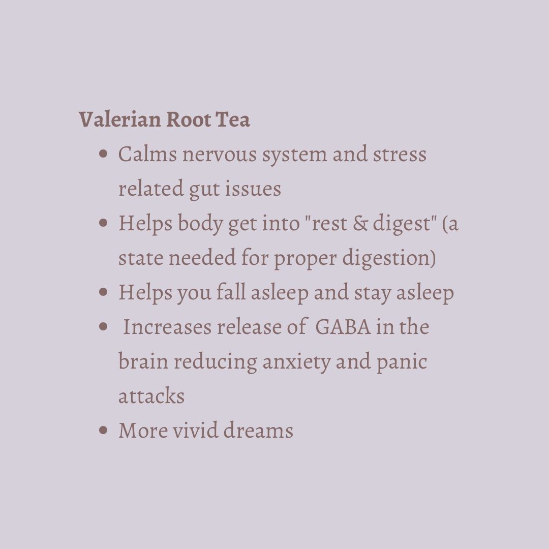 Organic Valerian Root Tea (calm the body, mind, and digestive system & better sleep)