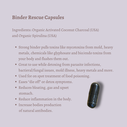 Binder Rescue Toxin Binding Capsules