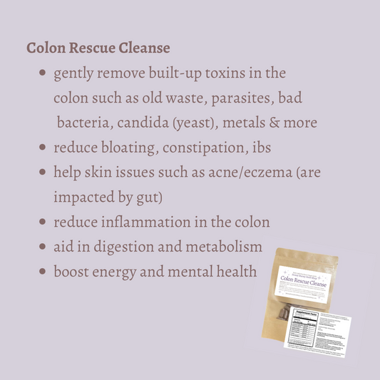 Colon Rescue Colon Cleanse Capsules (parasites, old waste, bacteria, fungal/yeast, mold & microbiome rebalance)