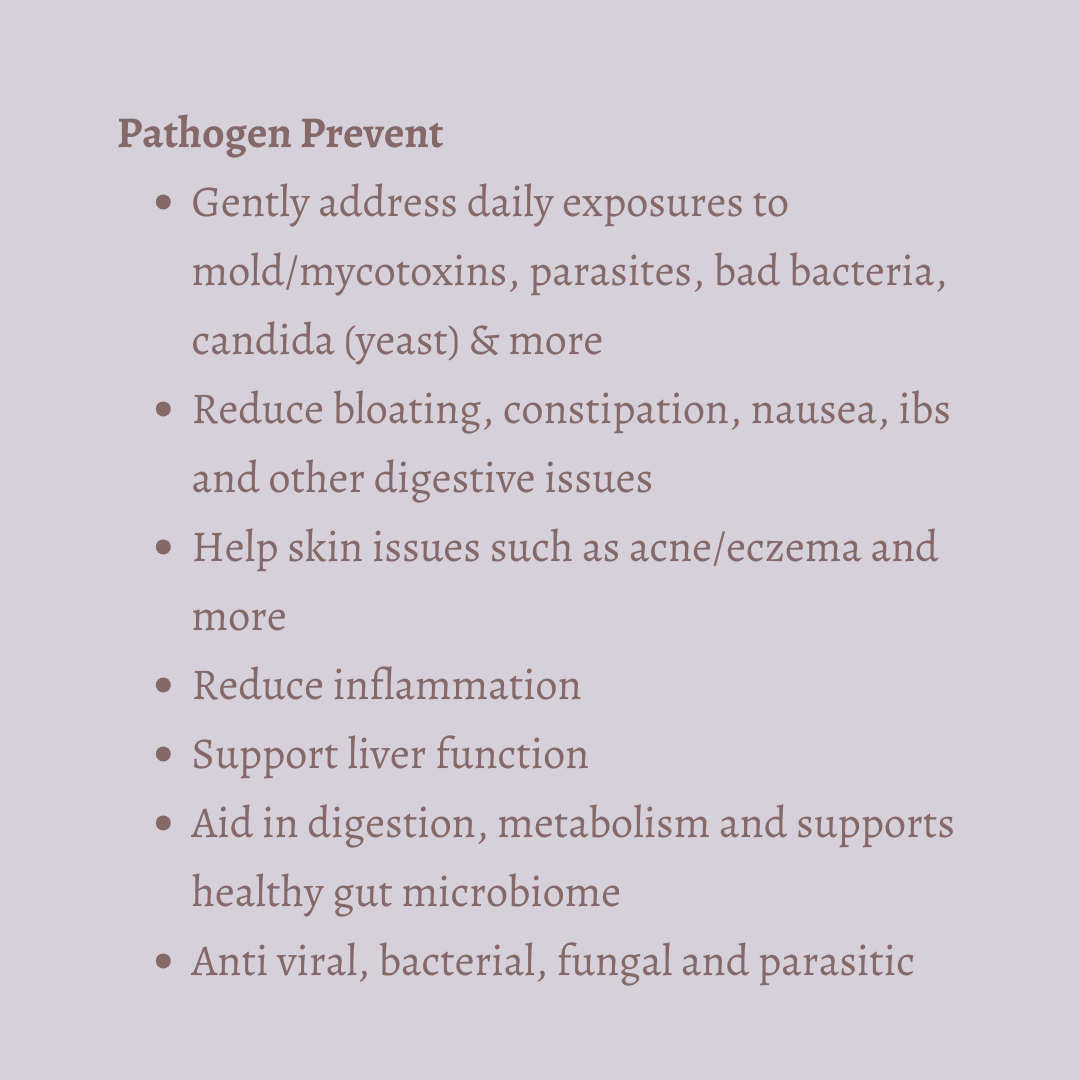 Daily Drainage & Support Package: Sea Moss, Daily Digestive Support, Pathogen Prevent & Tea