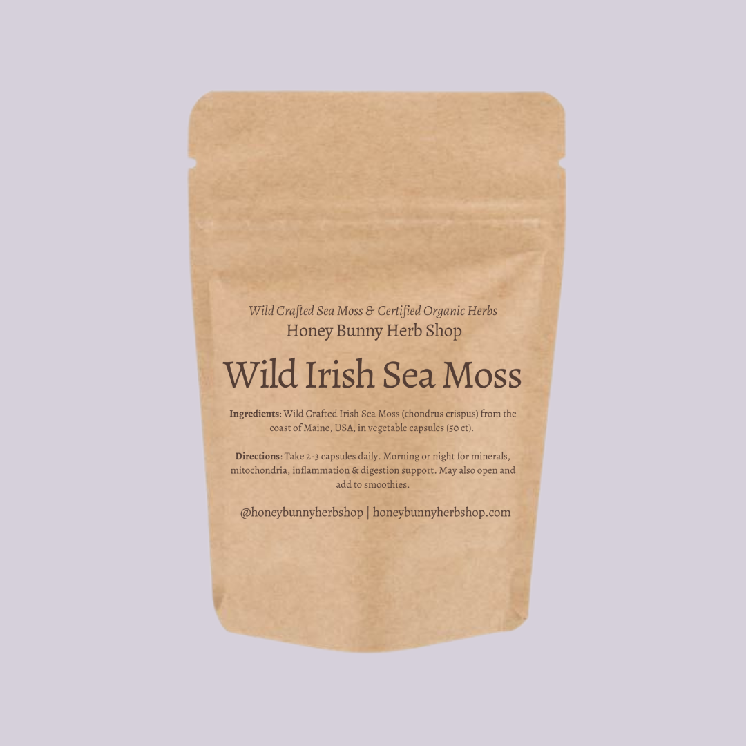 Irish SEA MOSS Capsules (fill in mineral deficiencies, boost skin health, gut health, & more)