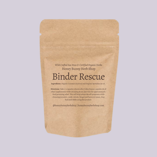 Binder Rescue (parasite, mold, metal, bacterial, fungal/yeast, toxin binder & upset stomach relief)