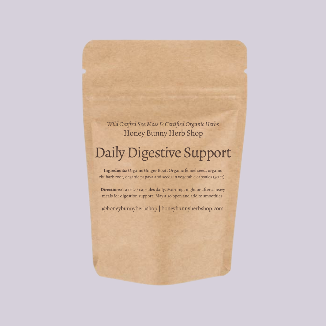 Daily Digestive Support Herbal Capsules (digestive support & bloat fighter)