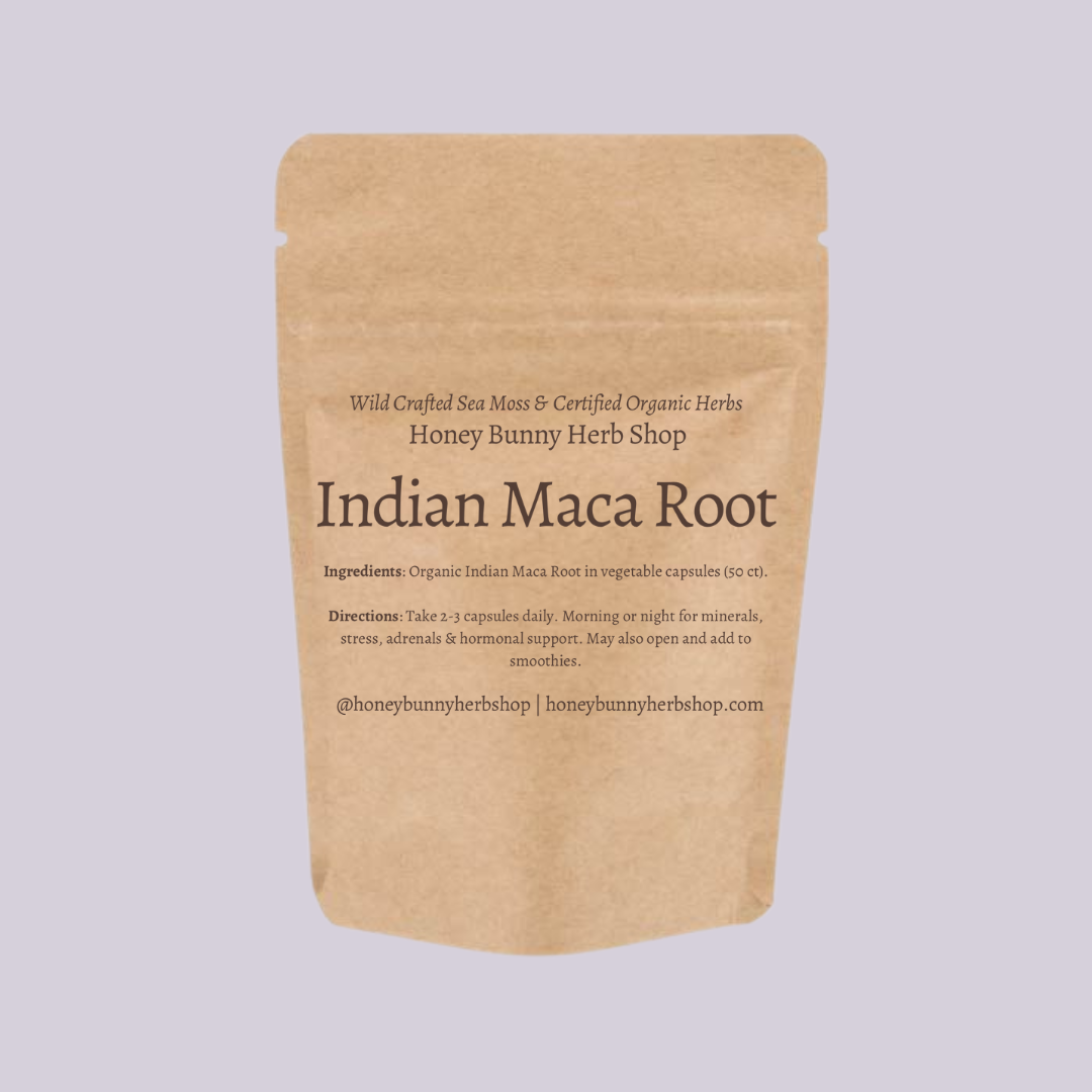 Organic Maca Root Capsules (hormonal balance & healthy skin)