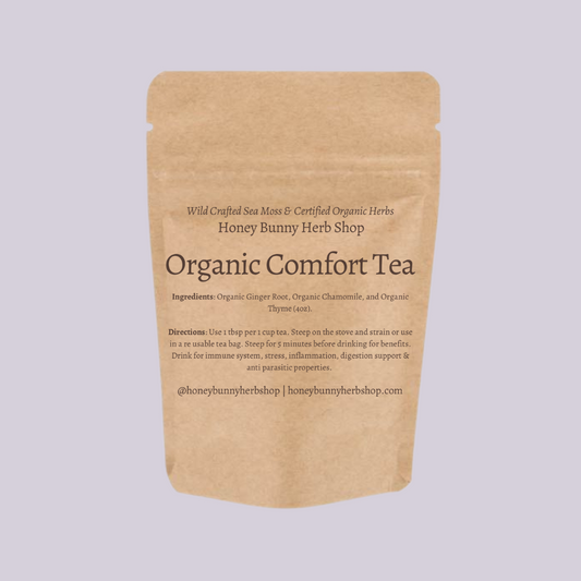 Comfort Tea: Ginger, Chamomile, & Thyme (for digestive support, bloating, calming & more)