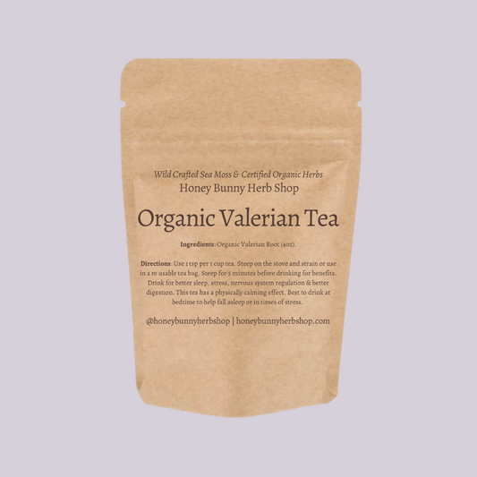 Organic Valerian Root Tea (calm the body, mind, and digestive system & better sleep)