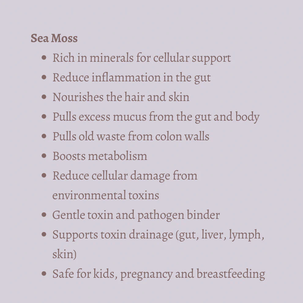 Drainage Support Package: Sea Moss, Daily Digestive Support & Tea