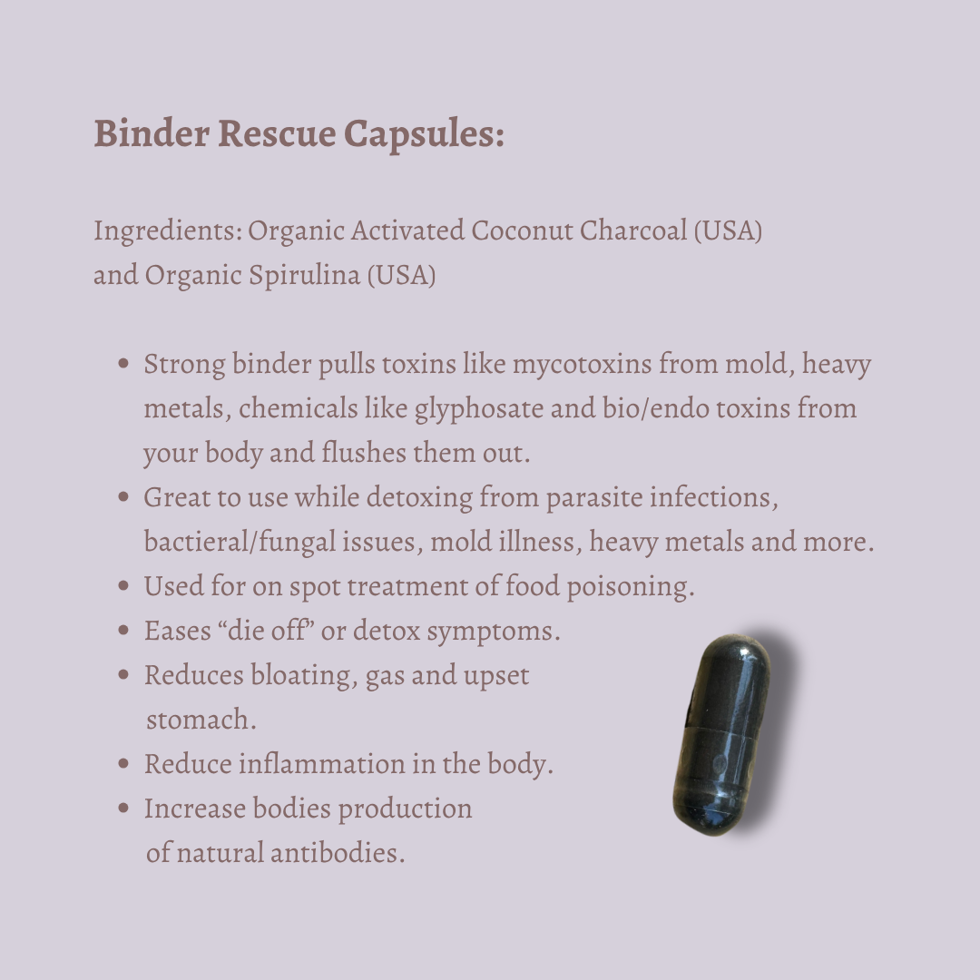 Binder Rescue Toxin Binding Capsules