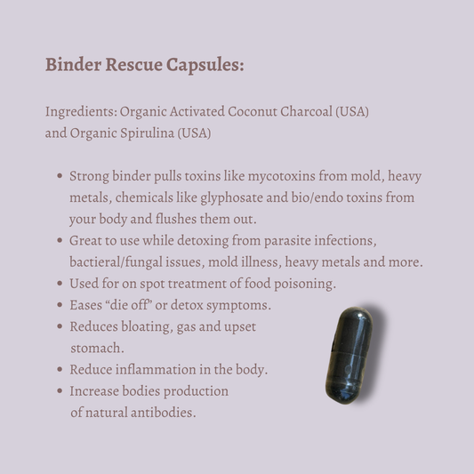 Binder Rescue Toxin Binding Capsules
