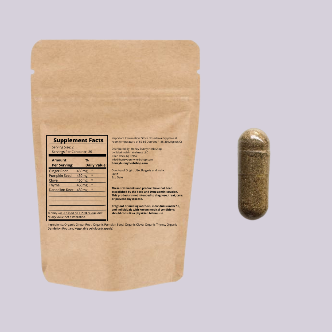 Daily Drainage & Support Package: Sea Moss, Daily Digestive Support, Pathogen Prevent & Tea