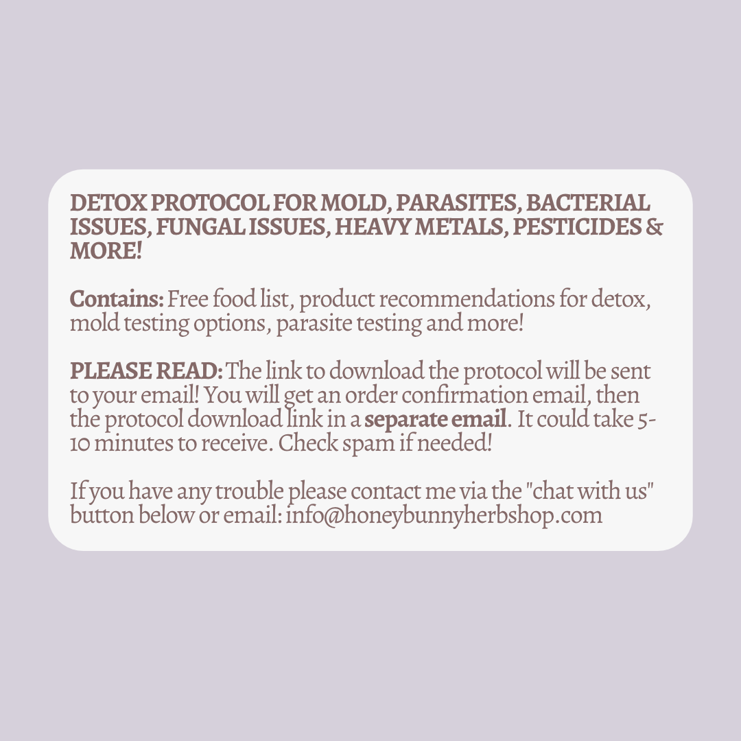 FREE Detox Protocol & Food List for Mold Illness, Parasites & More